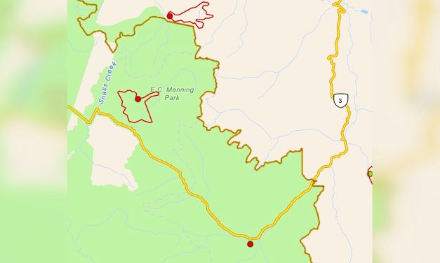 Two Manning Park fires burning within 1 km of Hwy. 3