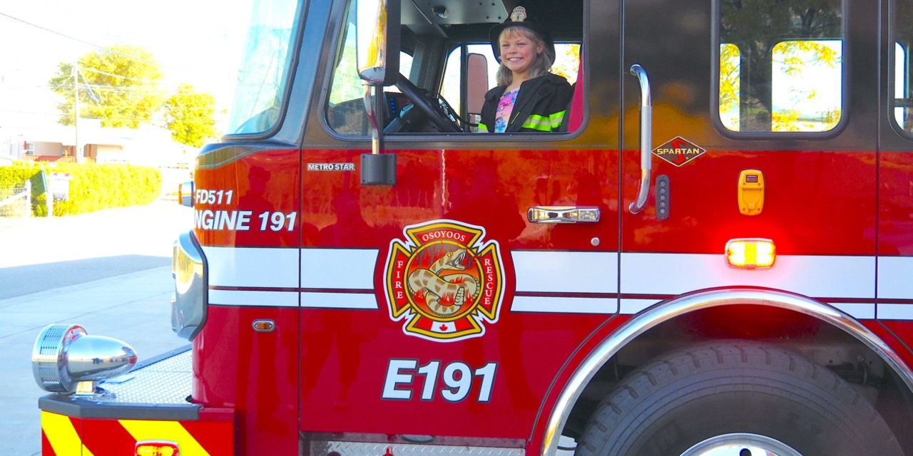 Meet Osoyoos Fire Chief for a Day, Eller Coughlin