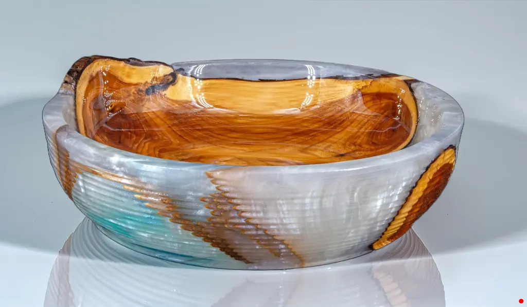 Turning wood and resin into fabulous functional art