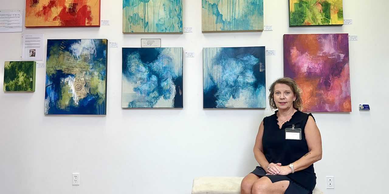 New artist in town brings abstract collages to life