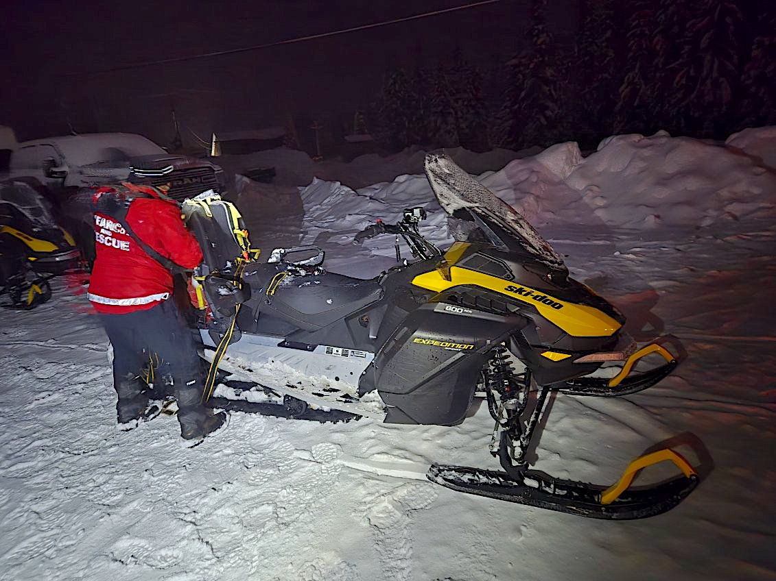 OOSAR snow mobile rescue Baldy