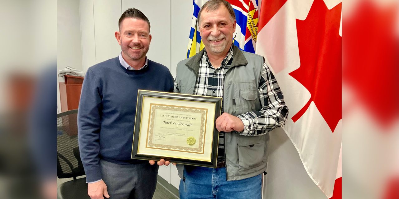 Mark Pendergraft recognized for long public service