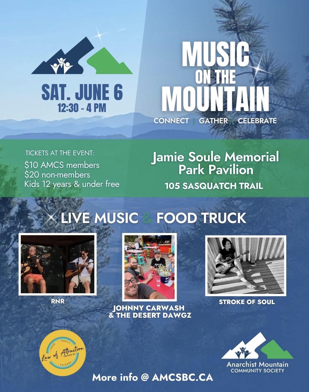 Music on the Mountain at Jamie Soule Memorial Park Pavillion