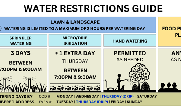 Stage 1 water restrictions hit Oliver